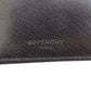 Givenchy Bifold Wallet leather black logo Women Used Authentic
