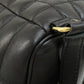 BURBERRY Backpack Calfskin black roller Women Used Authentic