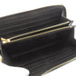 CELINE Long Wallet Purse Calfskin black Logo motif Women Used Authentic
