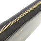 CELINE Long Wallet Purse Calfskin black Logo motif Women Used Authentic