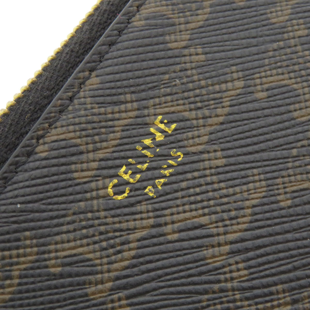 CELINE Coin case PVC Brown Macadam Women(Unisex) Used Authentic