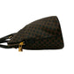 CELINE Shoulder Bag Leather, PVC black Macadam Blason logo Pattern Women Used Authentic