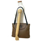 FENDI Tote Bag leather Brown FF logo Women Used Authentic