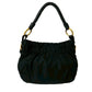 PRADA Shoulder Bag leather black