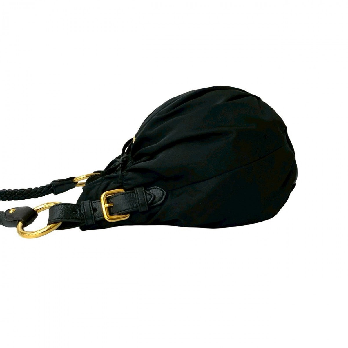 PRADA Shoulder Bag leather black