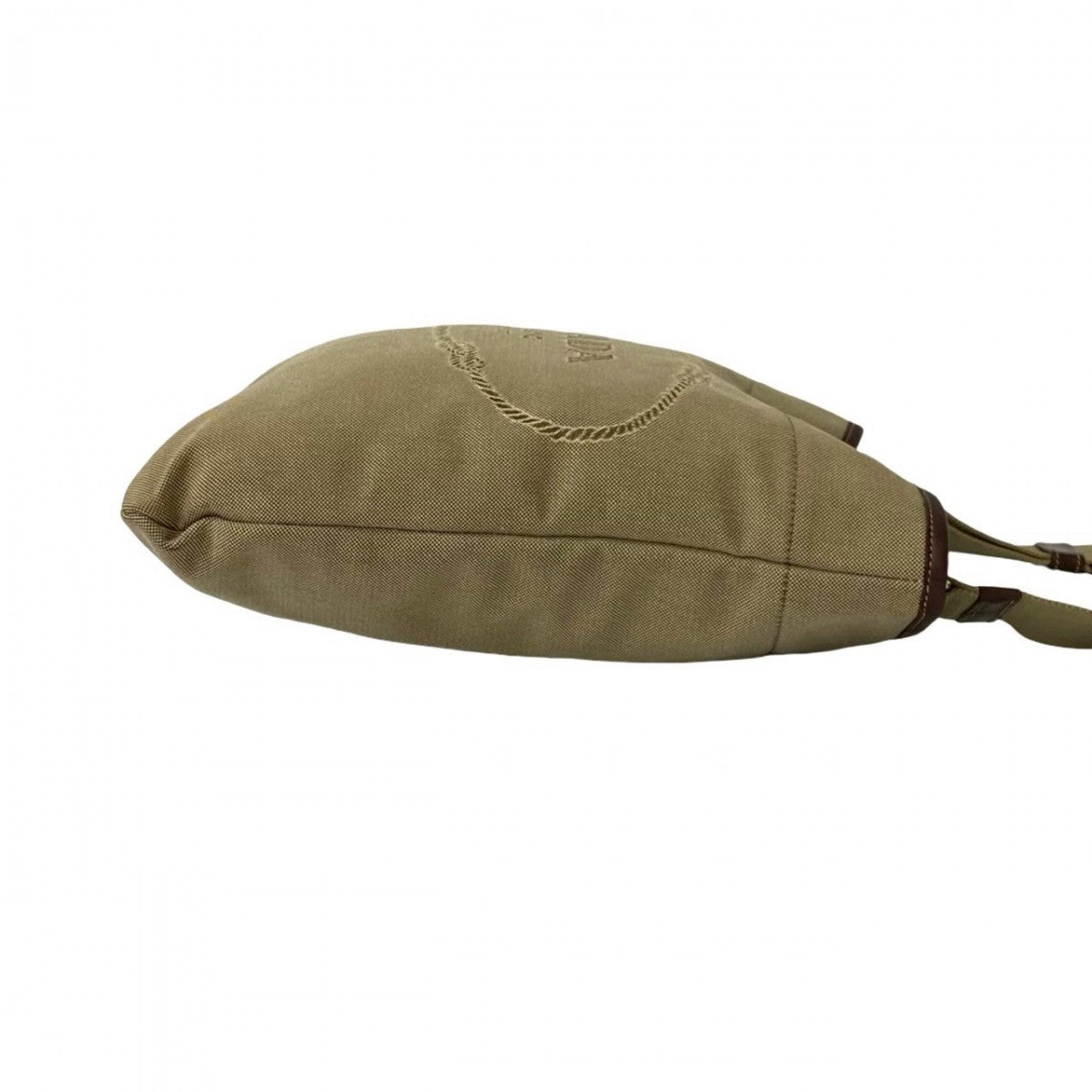 PRADA Shoulder Bag canvas beige
