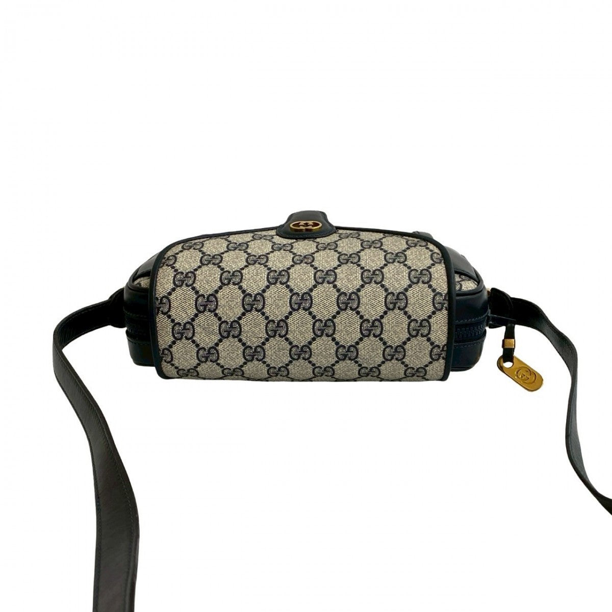 GUCCI Shoulder Bag leather Navy