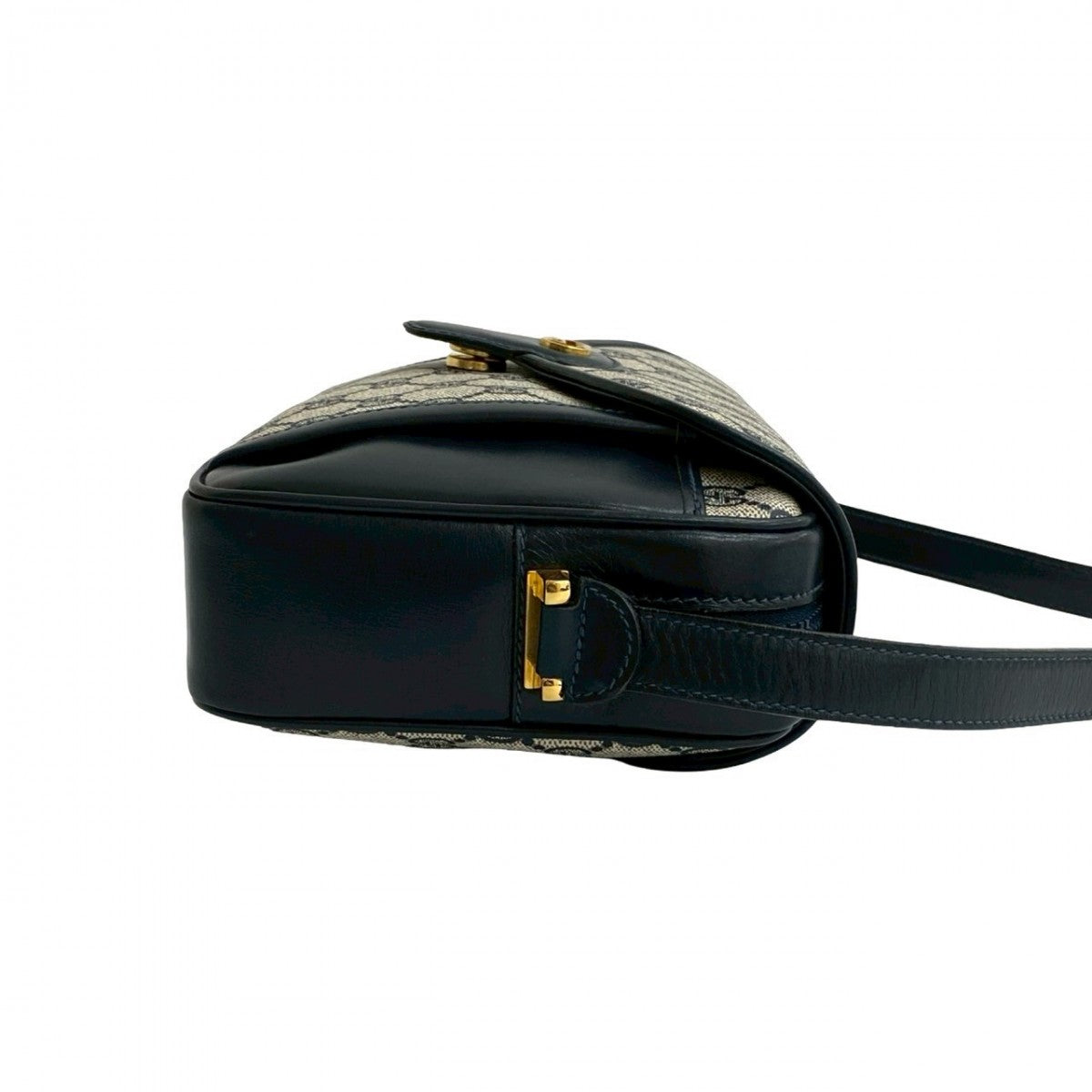 GUCCI Shoulder Bag leather Navy