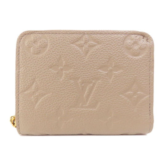 LOUIS VUITTON Coin case M68696 Ann Platt beige Zippy Coin Purse Tourterelle Women Used Authentic