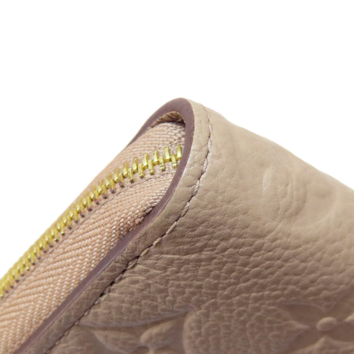 LOUIS VUITTON Coin case M68696 Ann Platt beige Zippy Coin Purse Tourterelle Women Used Authentic