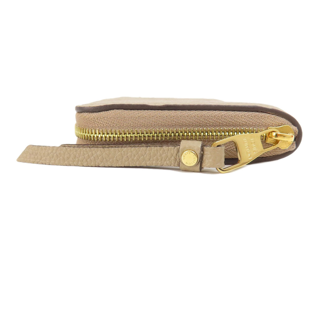 LOUIS VUITTON Coin case M68696 Ann Platt beige Zippy Coin Purse Tourterelle Women Used Authentic
