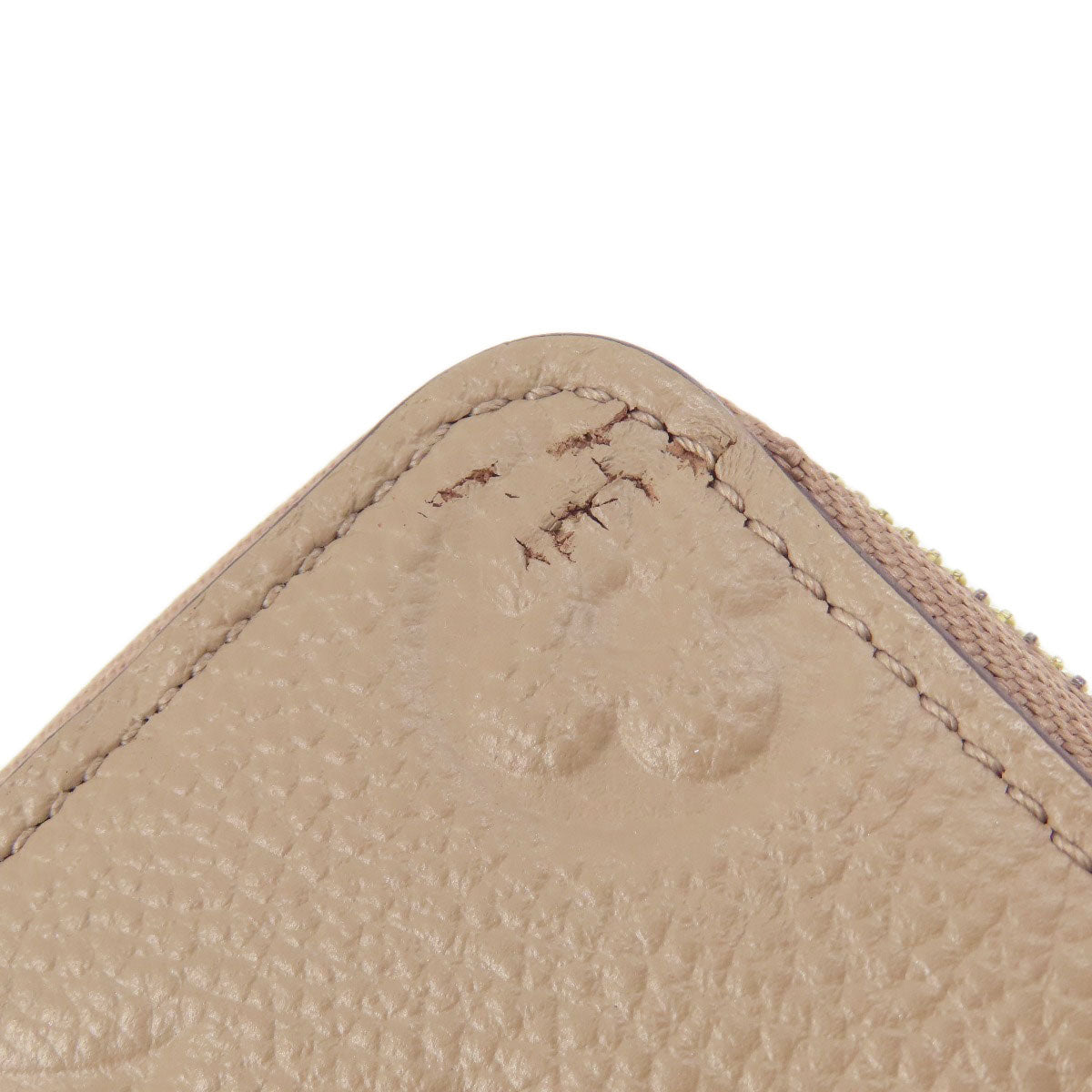 LOUIS VUITTON Coin case M68696 Ann Platt beige Zippy Coin Purse Tourterelle Women Used Authentic