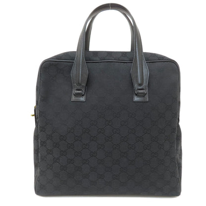 GUCCI Tote Bag 90677 canvas black GG pattern mens(Unisex) Used Authentic