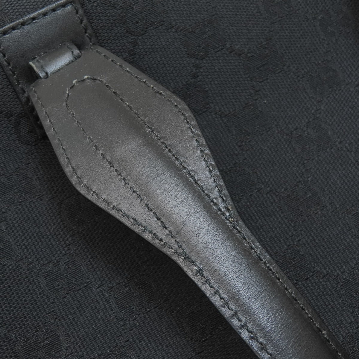 GUCCI Tote Bag 90677 canvas black GG pattern mens(Unisex) Used Authentic