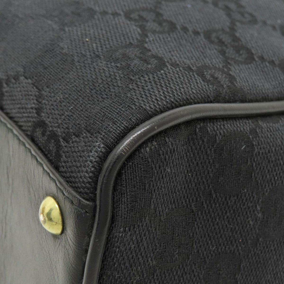GUCCI Tote Bag 90677 canvas black GG pattern mens(Unisex) Used Authentic