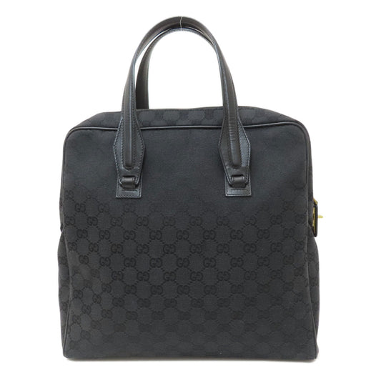 GUCCI Tote Bag 90677 canvas black GG pattern mens(Unisex) Used Authentic
