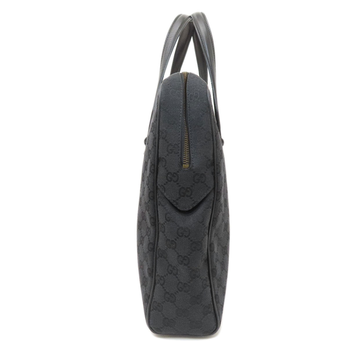 GUCCI Tote Bag 90677 canvas black GG pattern mens(Unisex) Used Authentic