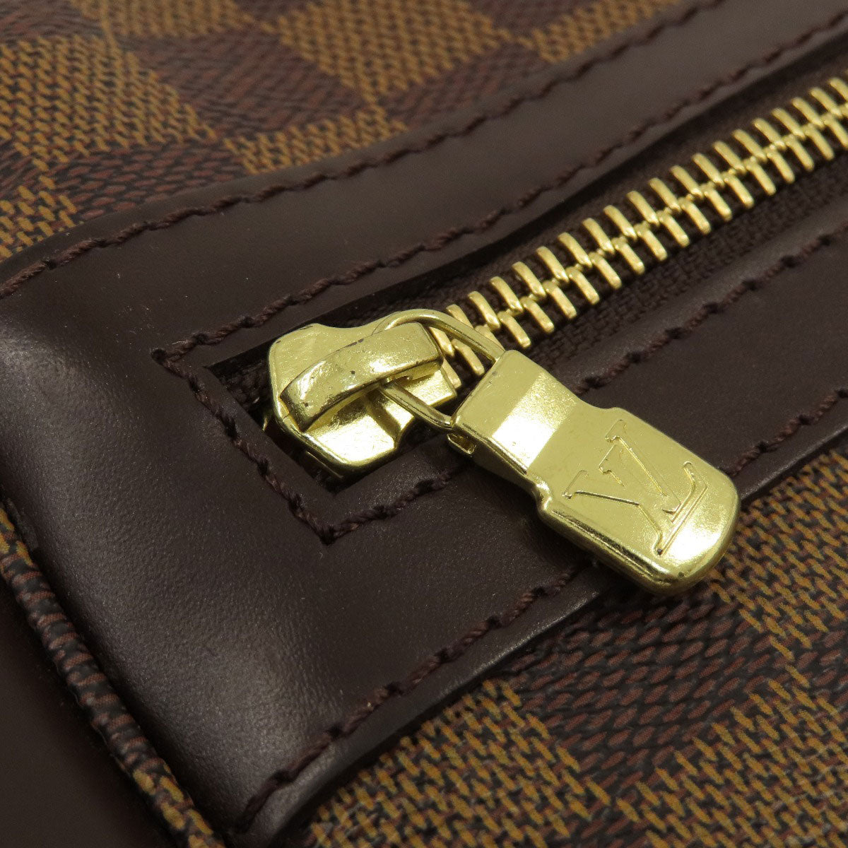 LOUIS VUITTON Shoulder Bag N45258 Damier canvas Brown Bastille Damier Ebene Women Used Authentic