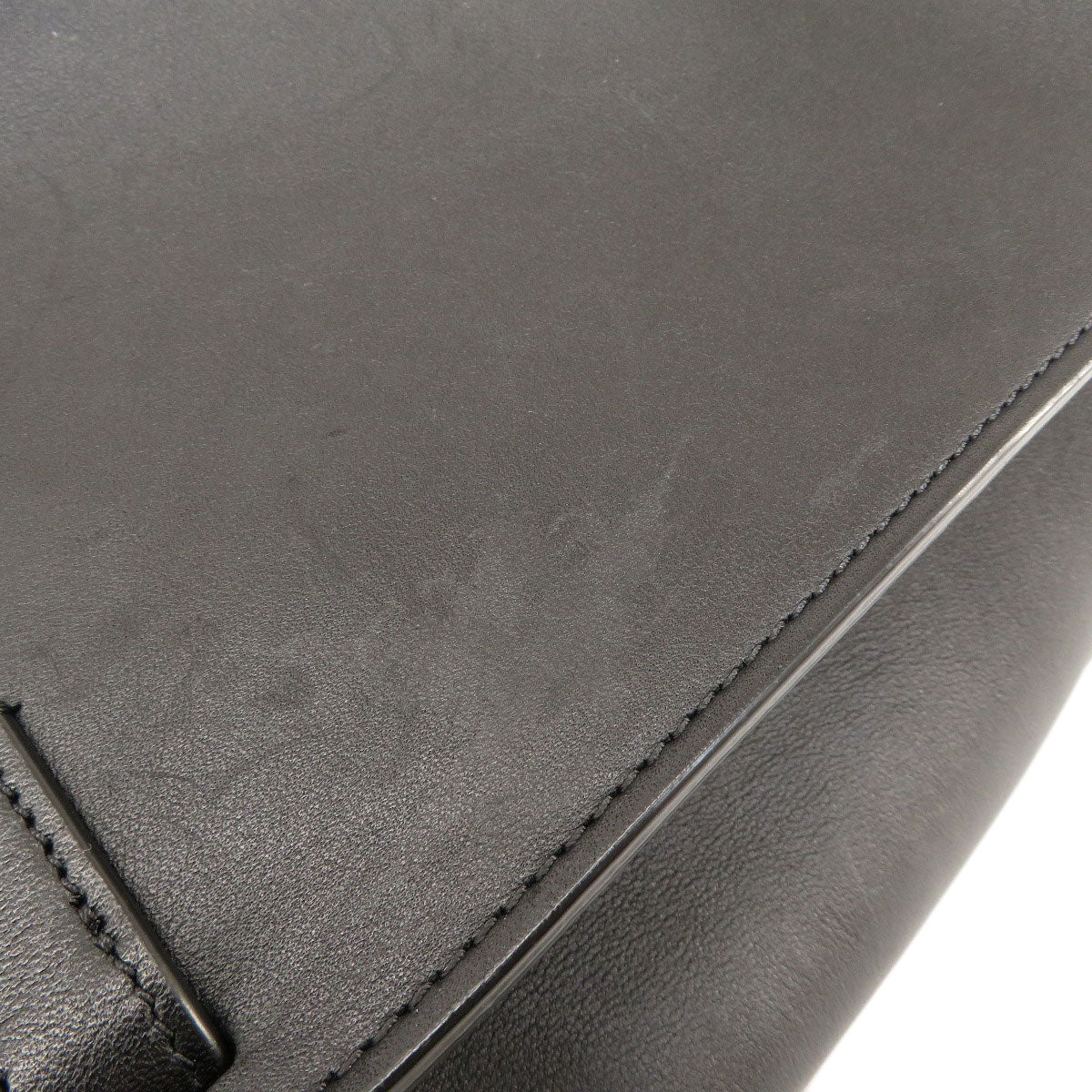 CELINE Shoulder Bag Calfskin black Big Bag Bucket Women Used Authentic