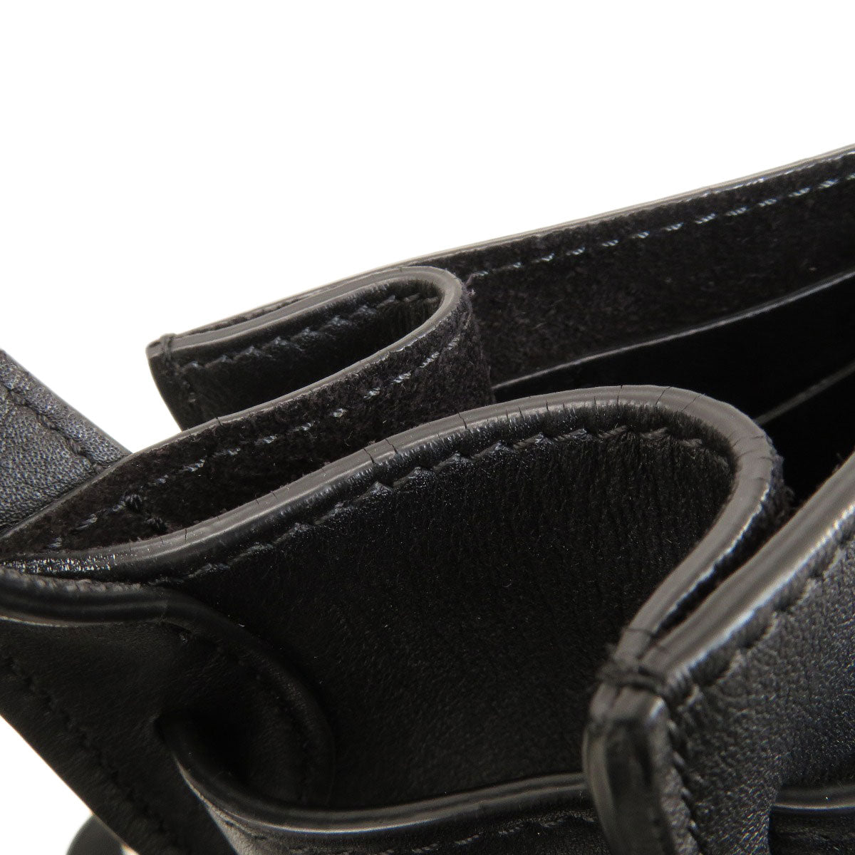 CELINE Shoulder Bag Calfskin black Big Bag Bucket Women Used Authentic