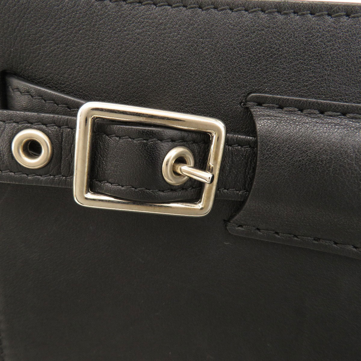 CELINE Shoulder Bag Calfskin black Big Bag Bucket Women Used Authentic