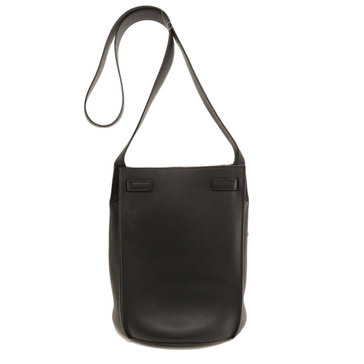 CELINE Shoulder Bag Calfskin black Big Bag Bucket Women Used Authentic