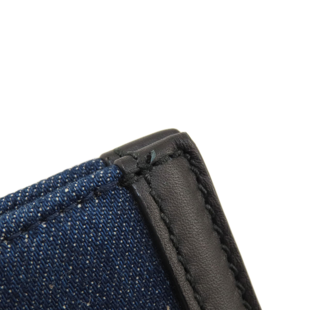 GUCCI Tote Bag 456545 denim blue Tiger embroidery