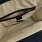 GUCCI Tote Bag 456545 denim blue Tiger embroidery