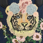 GUCCI Tote Bag 456545 denim blue Tiger embroidery
