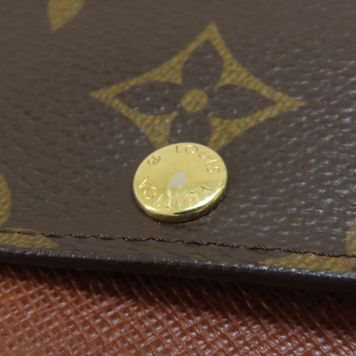 LOUIS VUITTON Bifold Wallet M60402 Monogram canvas Brown Portefeuille Anais Women Used Authentic