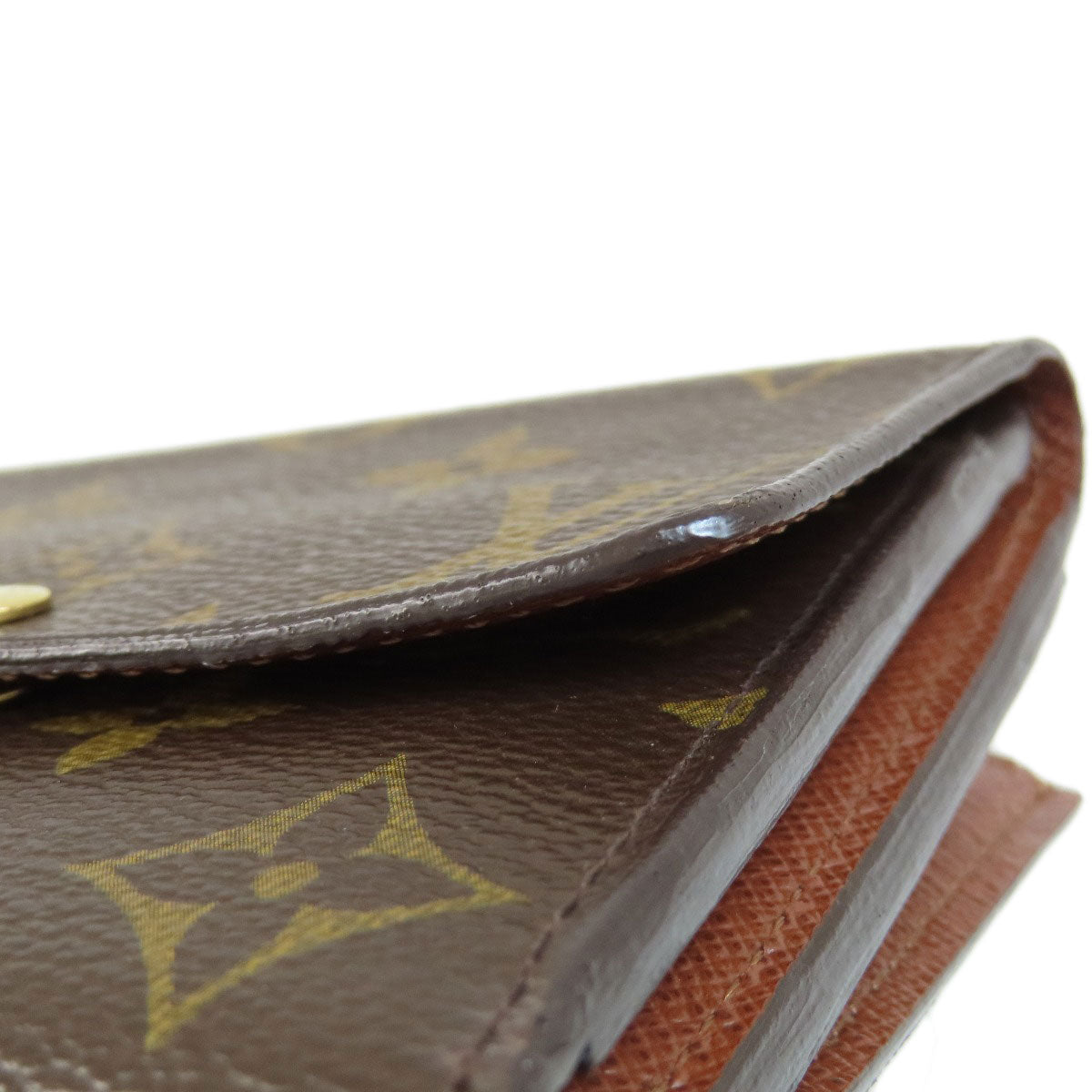 LOUIS VUITTON Bifold Wallet M60402 Monogram canvas Brown Portefeuille Anais Women Used Authentic