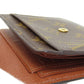 LOUIS VUITTON Bifold Wallet M60402 Monogram canvas Brown Portefeuille Anais Women Used Authentic