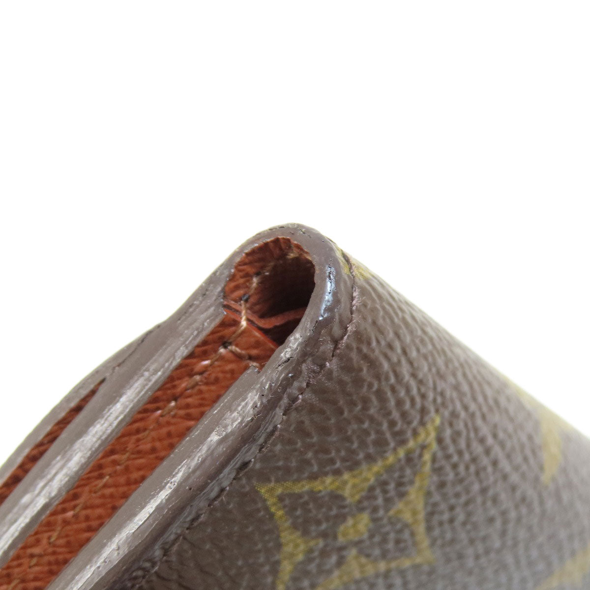 LOUIS VUITTON Bifold Wallet M60402 Monogram canvas Brown Portefeuille Anais Women Used Authentic