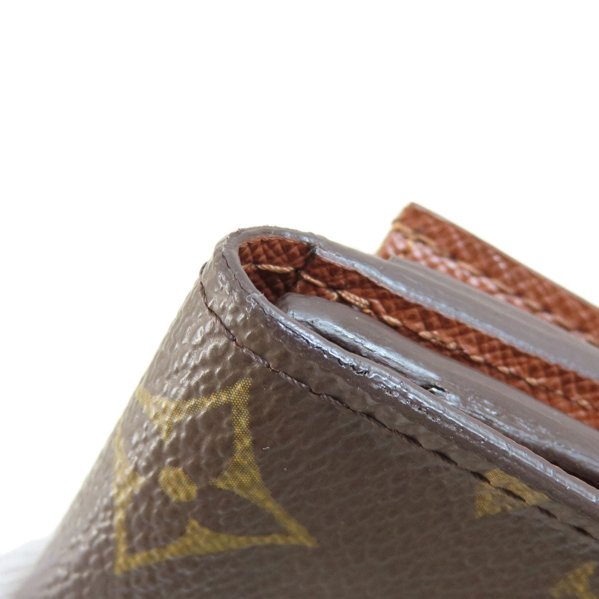 LOUIS VUITTON Bifold Wallet M60402 Monogram canvas Brown Portefeuille Anais Women Used Authentic