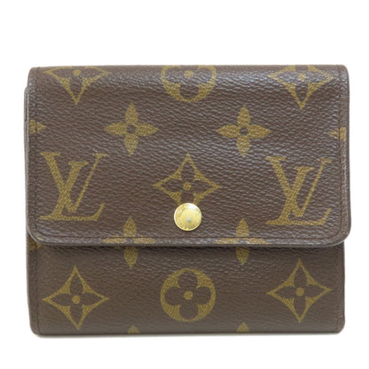 LOUIS VUITTON Bifold Wallet M60402 Monogram canvas Brown Portefeuille Anais Women Used Authentic
