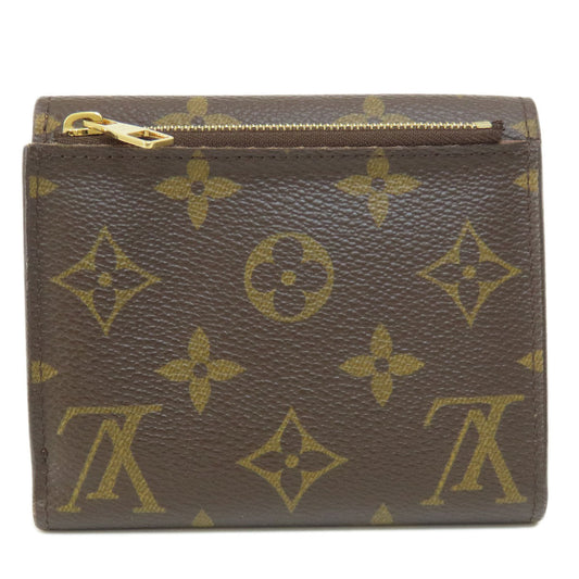LOUIS VUITTON Bifold Wallet M60402 Monogram canvas Brown Portefeuille Anais Women Used Authentic
