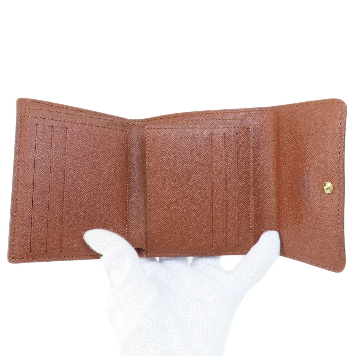 LOUIS VUITTON Bifold Wallet M60402 Monogram canvas Brown Portefeuille Anais Women Used Authentic