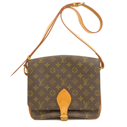 LOUIS VUITTON Shoulder Bag M51252 Monogram canvas Brown Cartouchiere monogram Women Used Authentic