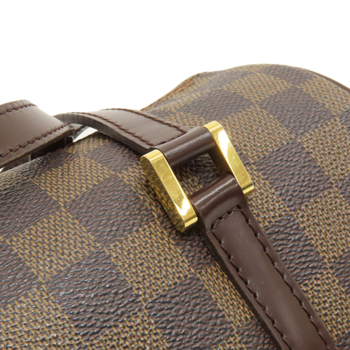 LOUIS VUITTON Handbag N51304 Damier canvas Brown Papillon 26 Damier Ebene Women Used Authentic