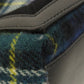 BALENCIAGA Handbag 339933 wool green Navy Cabas Check Pattern Women Used Authentic