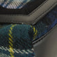 BALENCIAGA Handbag 339933 wool green Navy Cabas Check Pattern Women Used Authentic