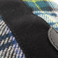 BALENCIAGA Tote Bag 339933 wool green Navy Cabas Check Pattern Women Used Authentic
