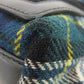 BALENCIAGA Tote Bag 339933 wool green Navy Cabas Check Pattern Women Used Authentic