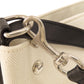 SAINT LAURENT Handbag canvas beige Bucket bag Women Used Authentic