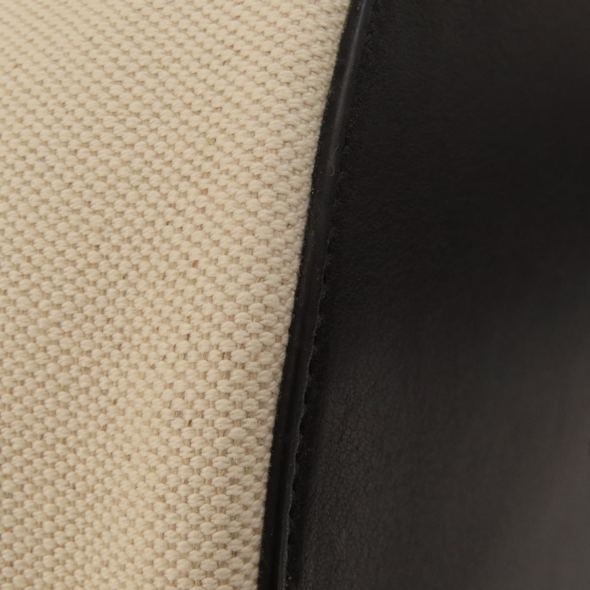 SAINT LAURENT Handbag canvas beige Bucket bag Women Used Authentic