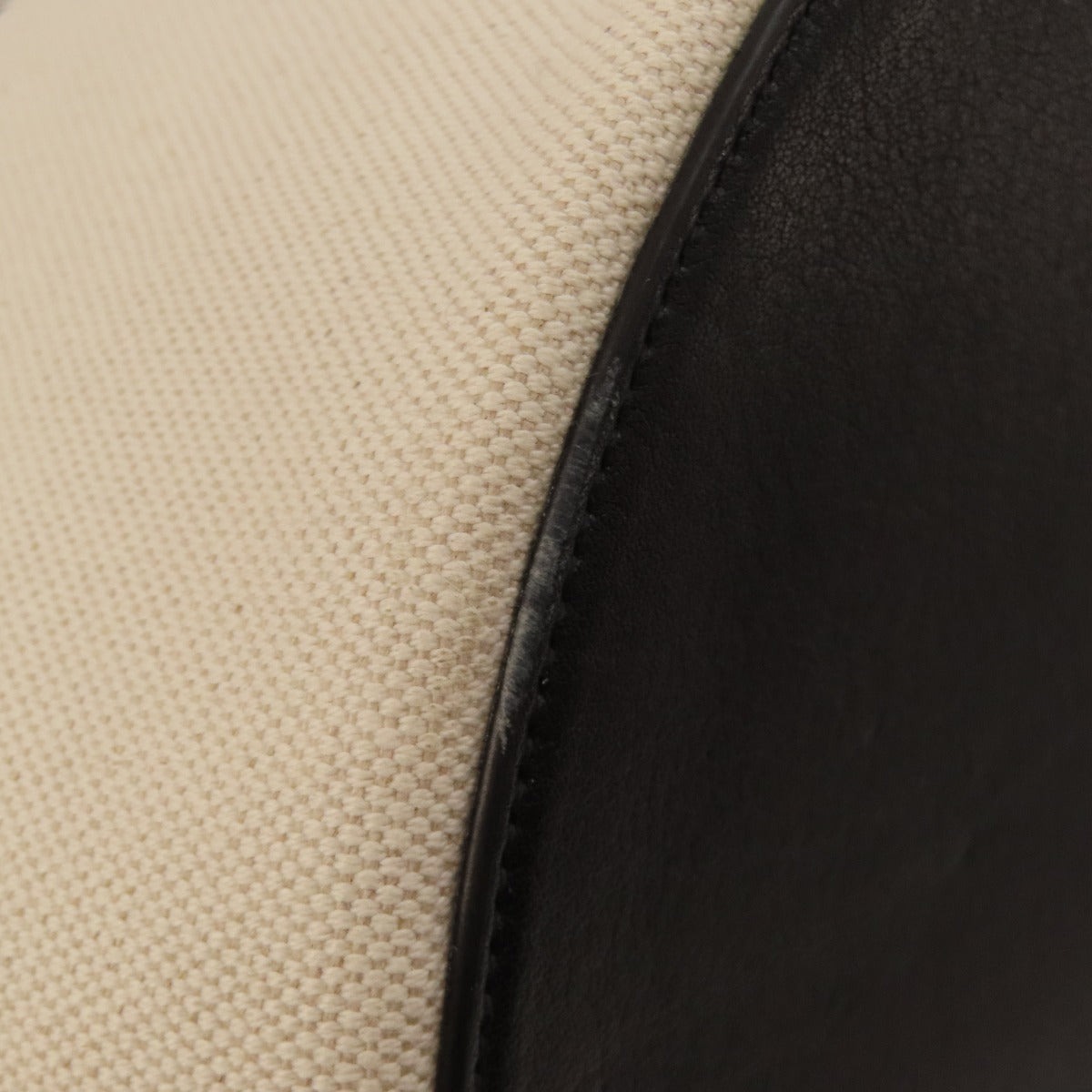 SAINT LAURENT Handbag canvas beige Bucket bag Women Used Authentic