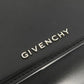 Givenchy Handbag leather black logoMetal 2WAY Women Used Authentic