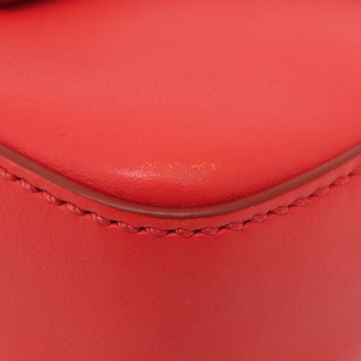 Givenchy Shoulder Bag leather Red logo Women Used Authentic
