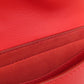Givenchy Shoulder Bag leather Red logo Women Used Authentic