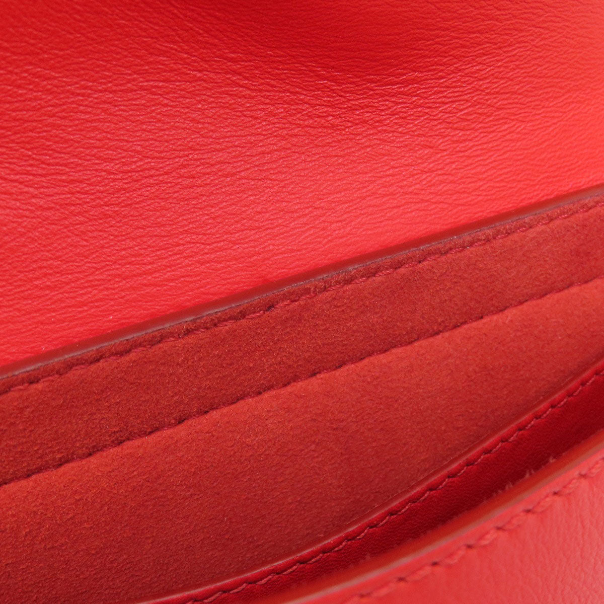 Givenchy Shoulder Bag leather Red logo Women Used Authentic